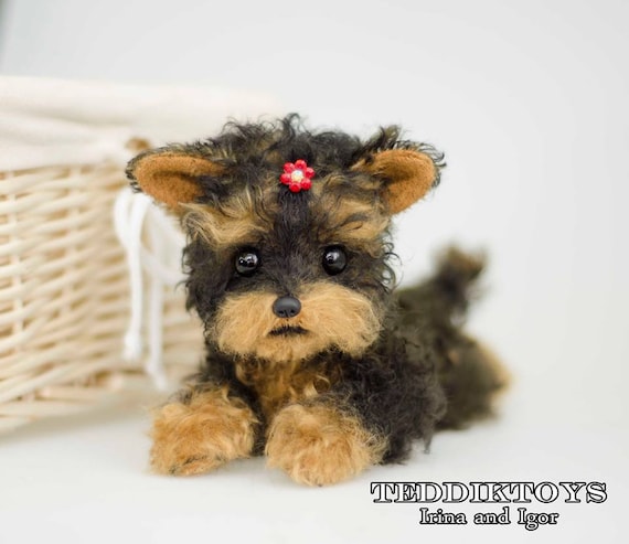Puppy York Lina Make To Order Portrait Pet Handmade Etsy