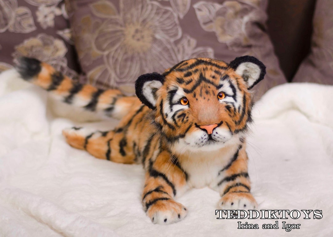 手作り虎ぬいぐるみ：肖像ペットぬいぐるみ（受注生産） - Etsy 日本