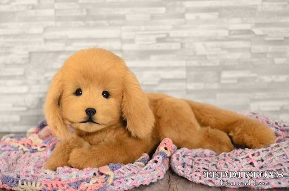 golden retriever puppy soft toy