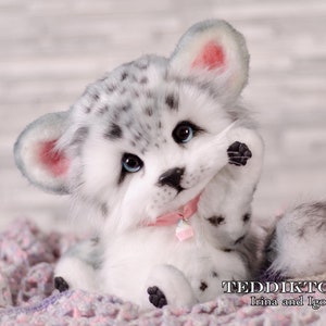 Akiko , (made to order) handmade toy , leopard, leopard stuffed