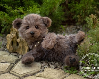 Stuffed  bear ,artist collectible stuffed teddy bear handmade toy cute realistic teddybear best