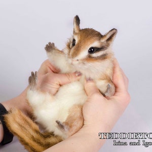Chipmunk handmade toy ,