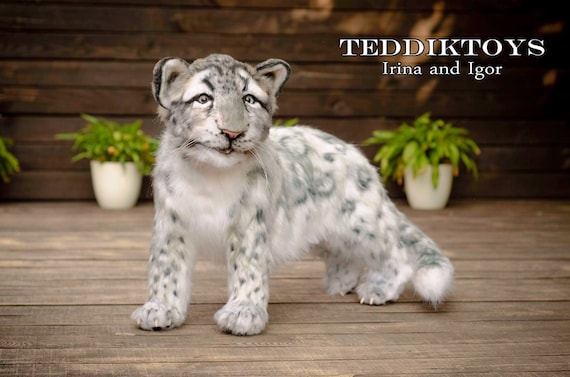 海外作家様作　アートドール　ユキヒョウの赤ちゃん ユキヒョウ赤ちゃん アートドール ぬいぐるみ Yahoo!オークション