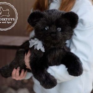 Stuffed bear ,artist collectible stuffed teddy bear handmade toy cute realistic teddybear best