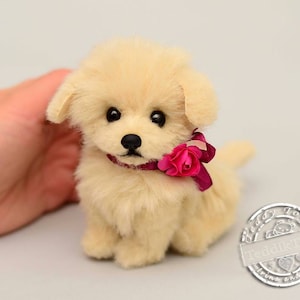 イングリッシュクリームゴールデンレトリバー、（オーダーメイド）犬のぬいぐるみ、子犬のぬいぐるみ、犬のぬいぐるみ、ぬいぐるみ