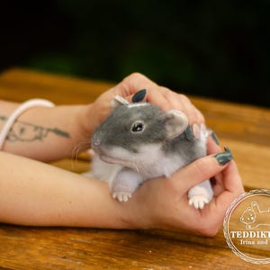 Ratti di peluche realistici fatti a mano - Animali di peluche personalizzati con parti in silicone immagine 10