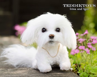 Handmade toy Lutik ,  teddy dog ,Teddy ,Toy , dog ,plush dog,