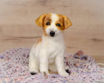 リアルなプードルのぬいぐるみ：顎が動く手作りのポーズ可能な犬（50