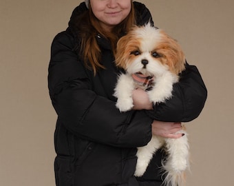 手作りのシーズーの子犬のぬいぐるみ：リアルなコレクターズアイテムの