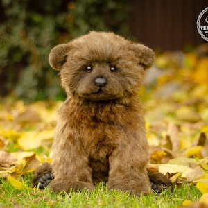 Handmade Stuffed  Bear: Realistic Artist Collectible Teddy Bear