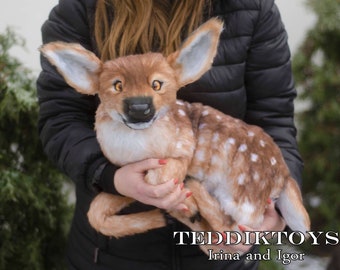 Deer Jussie ,handmade toy forest animal christmas deer