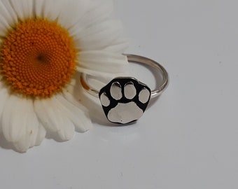 Sterling Silver Lion Paw Stack Ring