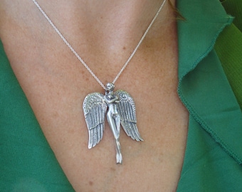 Faith Silver Angel Pendant