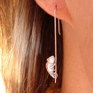 Pole Dancing Chameleons Earrings drops