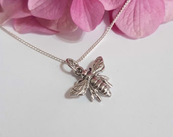 Sterling Silver Little Queen Bee Necklace