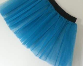Plus Size tutù gonna per danza partito arruffato Tulle gonna blu adulto Clubwear Halloween