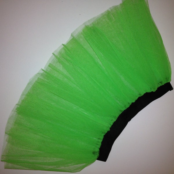 Verde Neón UV NEON Tutu Falda para la fiesta de baile fruncido falda de tul adulto traje brillante en la oscuridad