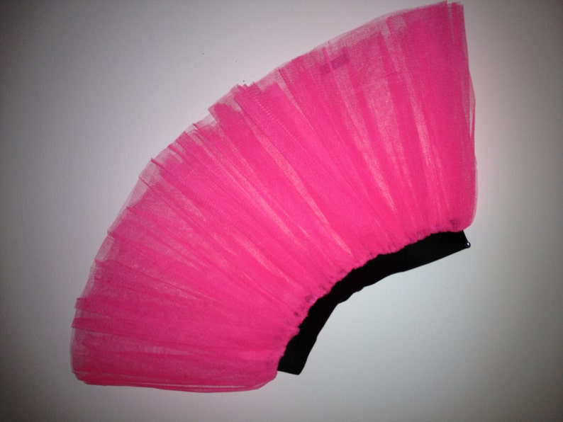 neon pink tulle skirt