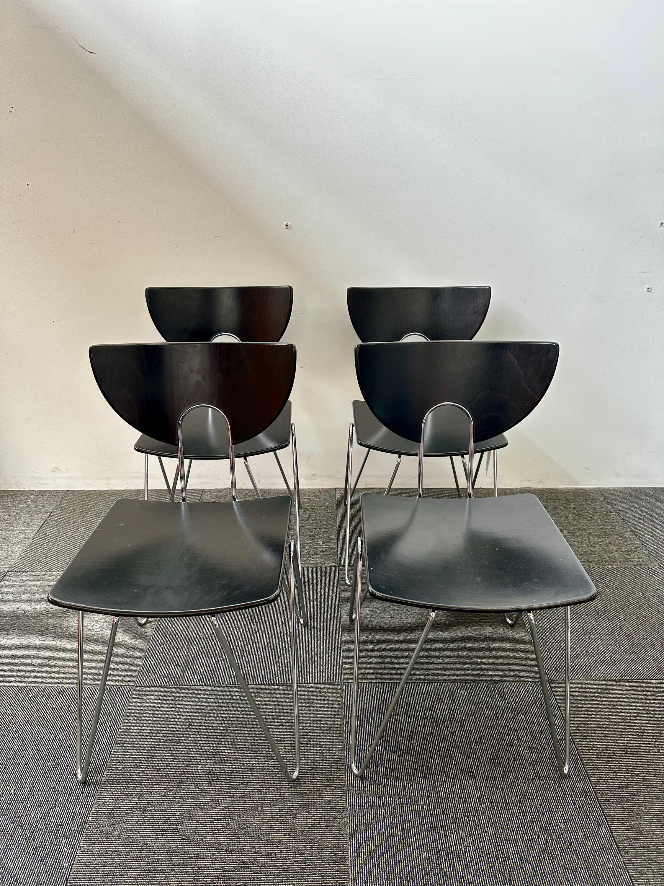 Kusch & Co Mikado 1800 Stackable Side Chairs by Walter