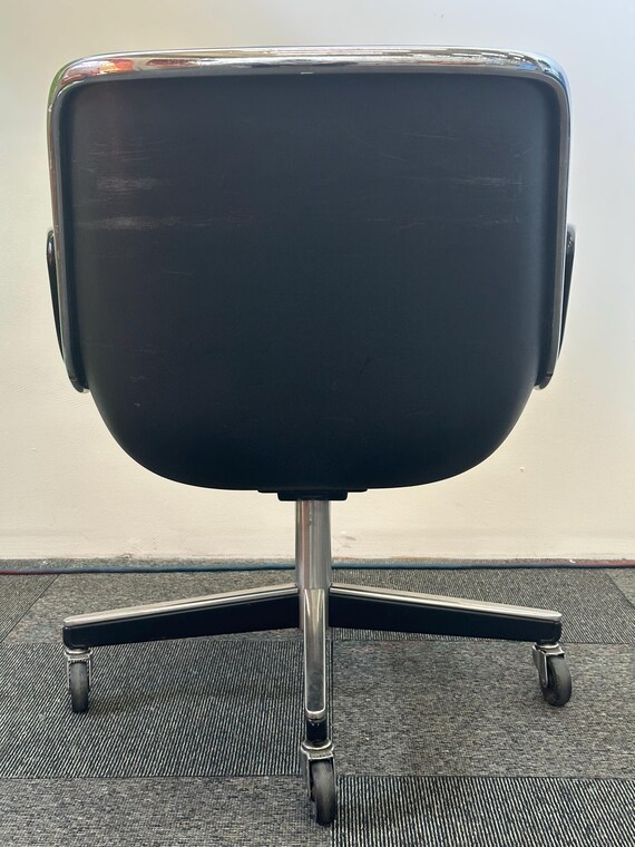 Vintage Knoll Pollock Executive Chair, 4 Star Base (turquoise
