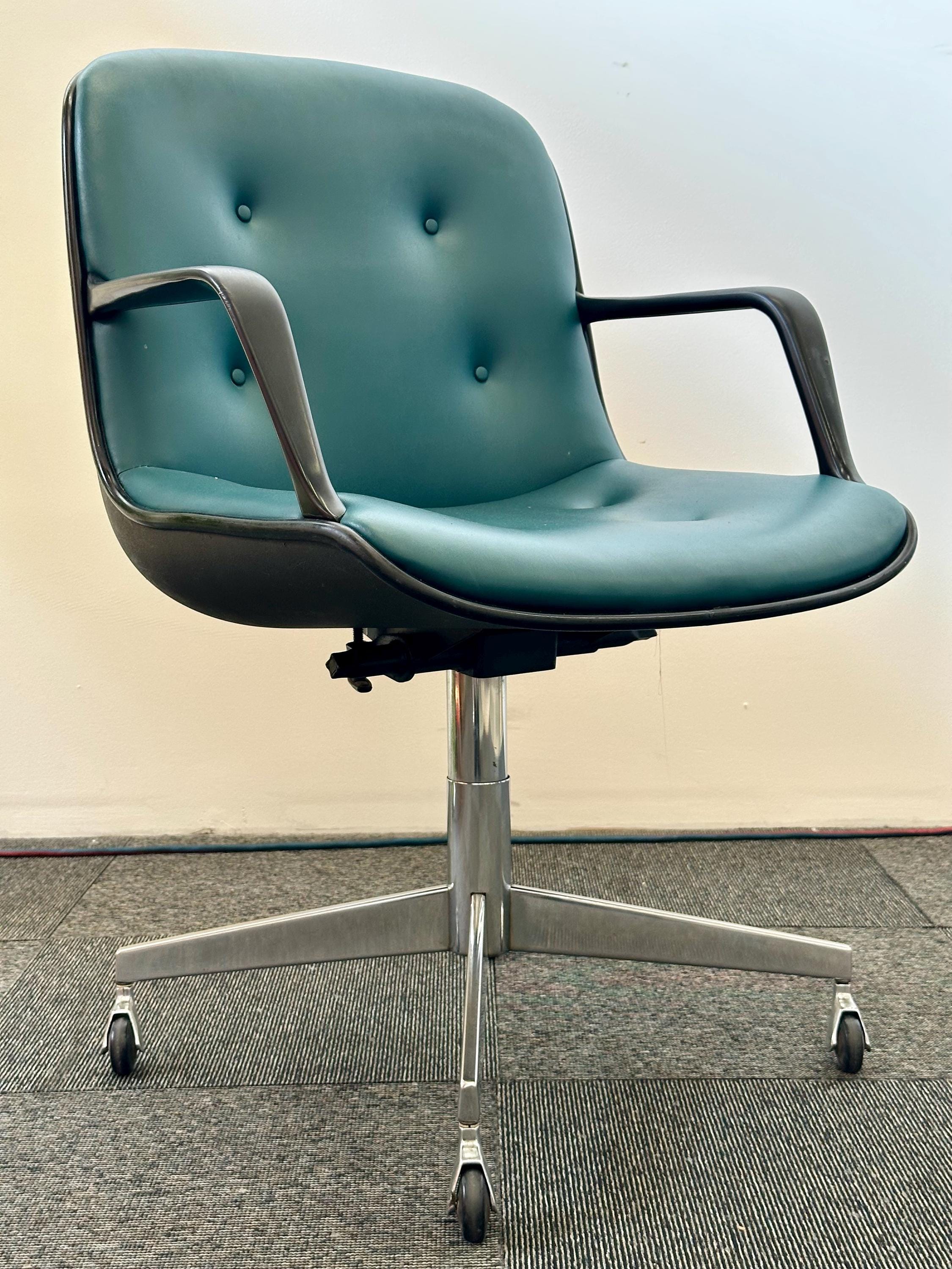 Vintage Steelcase 451 Office Chair (teal/chrome) - Etsy