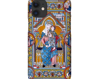 Mary And Jesus, Phone Case, Iphone, Samsung, Tough Case Or Snap Case, Blue