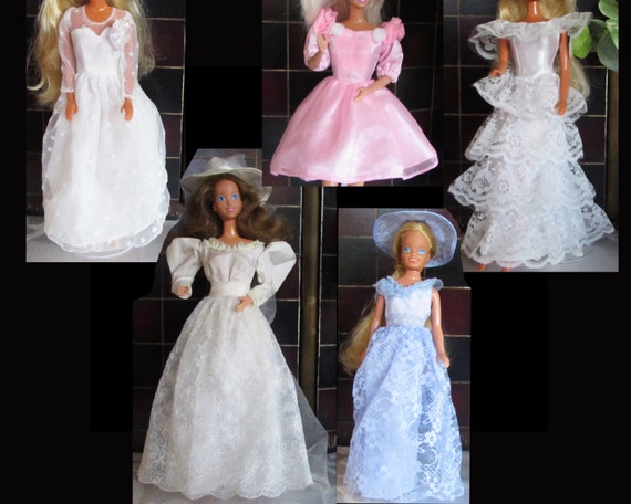 barbie doll gowns for wedding