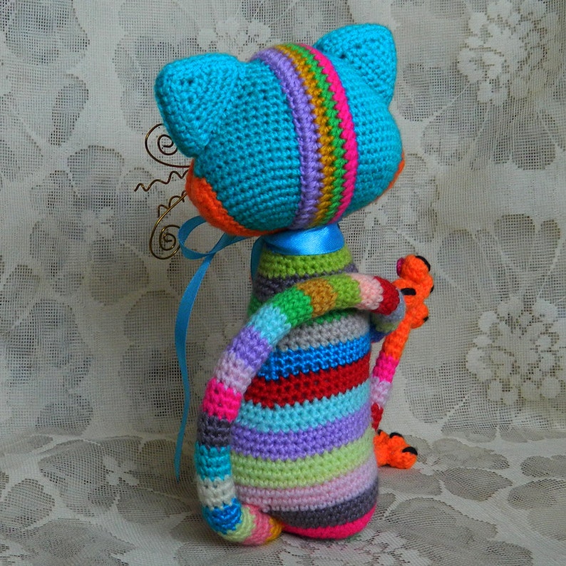 069 Amigurumi cat pattern. Crochet tabby positive kitten. | Etsy
