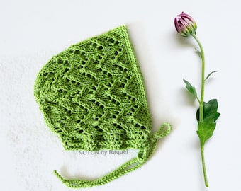 Touca Verde em Tricot para Bebé, 12-24 meses