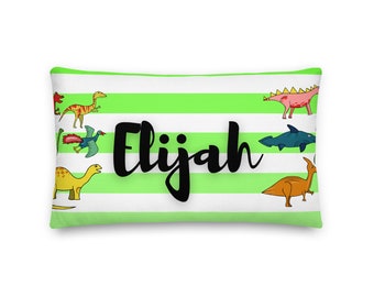Elijah Rectangular Throw Pillow 20x12, Baby Name Pillow, Personalized Pillow