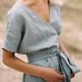 annekbel reviewed Mimosa dress / Wrap linen dress / Maternity linen dress / Oversized linen dress / Summer dress / Linen dress