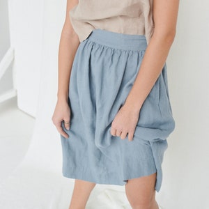 Ready to ship - Laura skirt - Midi linen skirt - Linen skirt - A line linen skirt - Summer linen skirt