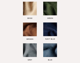 Linen-wool blend fabric samples