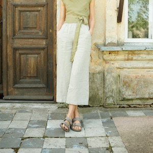 Simple linen best sale pants