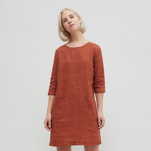 Striped Linen Top in Milk/Black
