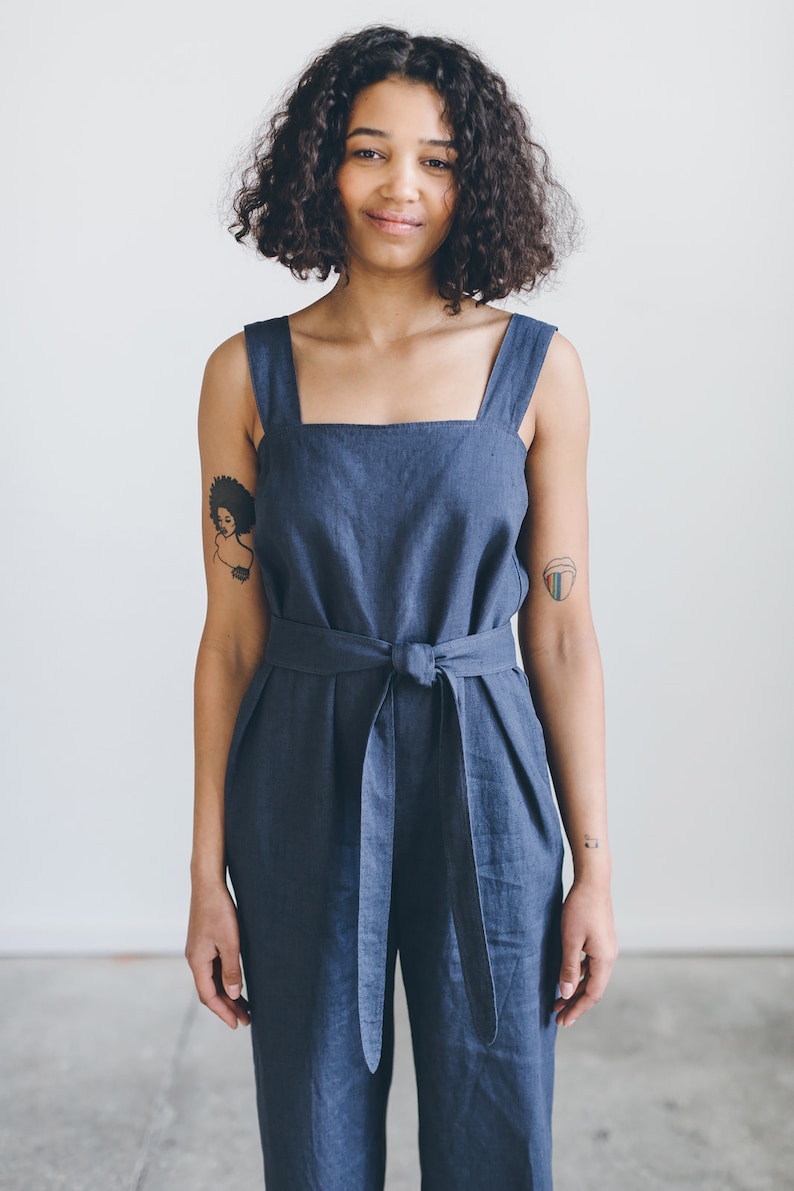 etsy linen jumpsuit