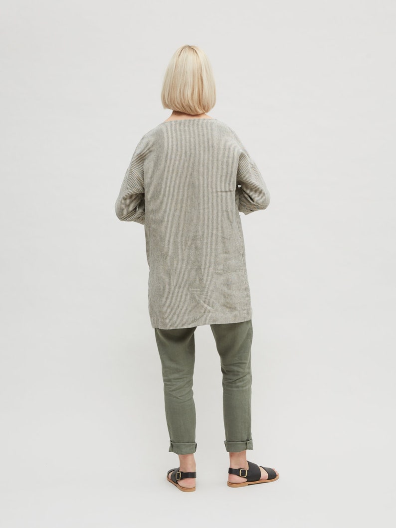 Linen tunic Oversized linen tunic Loose tunic Tunic Drop shoulder tunic Tunic dress