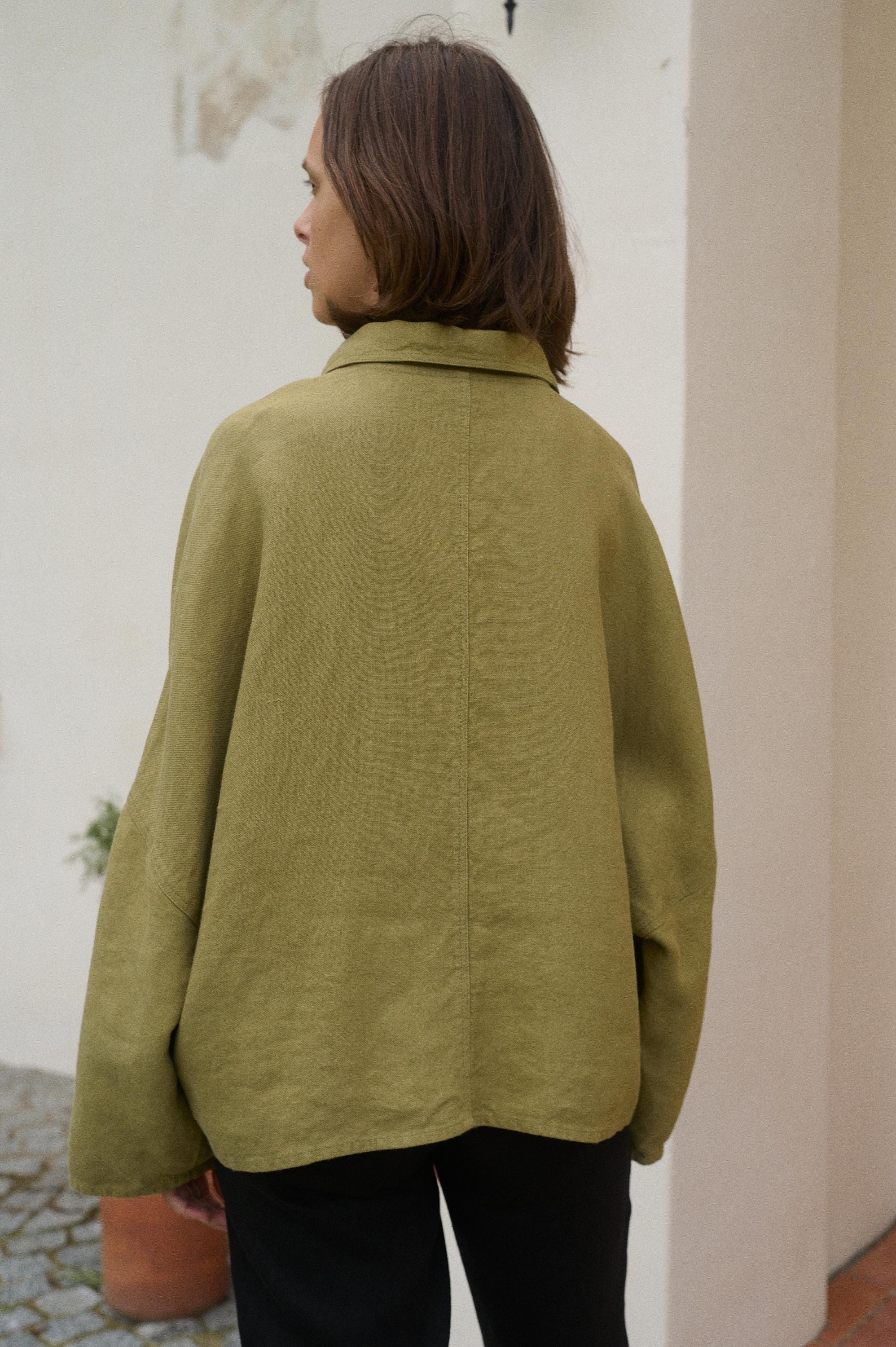 Monika Heavy Olive Jacket - Utility Jacket - Work Jacket Monika Heavy Olive Jacket - Utility Jacket - Work Jacket