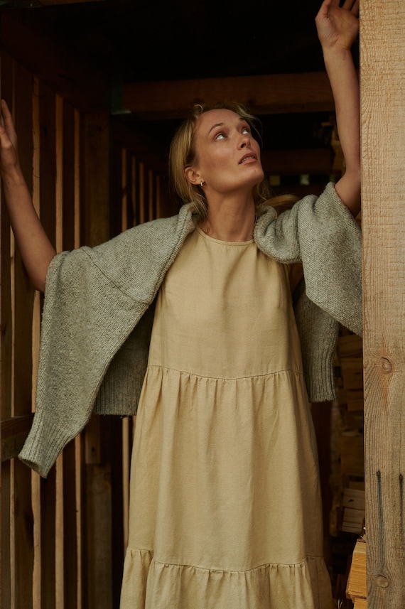 Cotton linen blend dresses hotsell