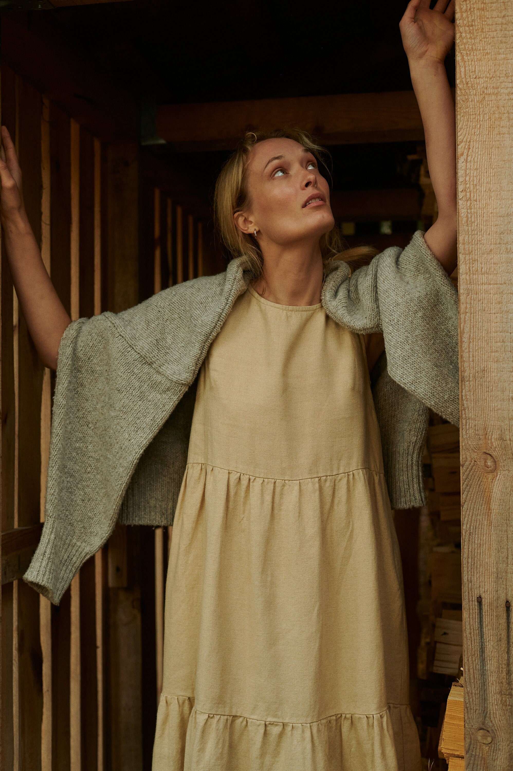 EARIH(アーリ)ニットワンピース （EARIH ANGOLA WAFFLE KNIT DRESS 