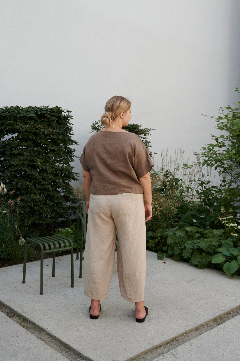 Cocoa Cotton/Linen Top