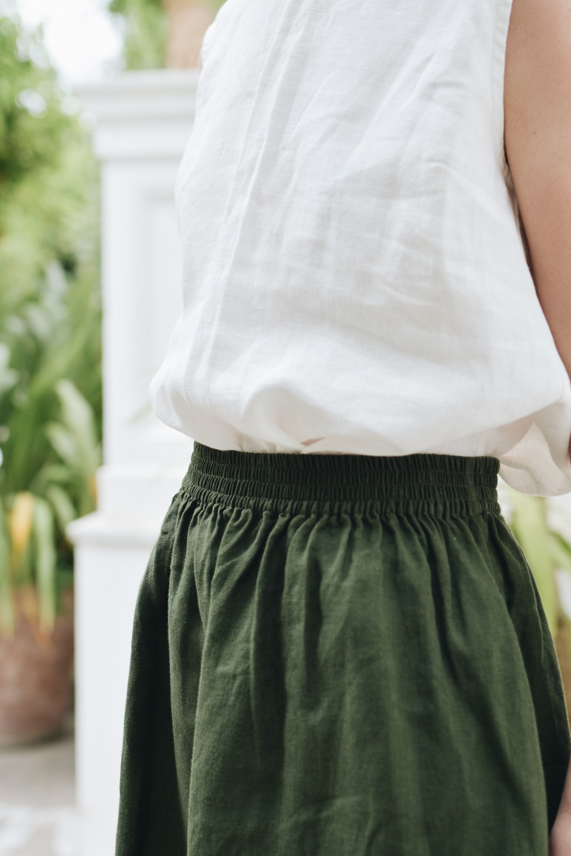 Meadow Skirt in Canteen Green