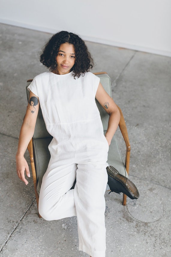 white jumpsuit summer