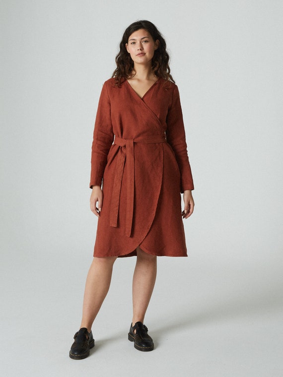 heavy linen dress