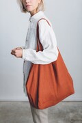 Linen tote bag/ big linen tote bag/ large market bag/ linen beach bag product logo