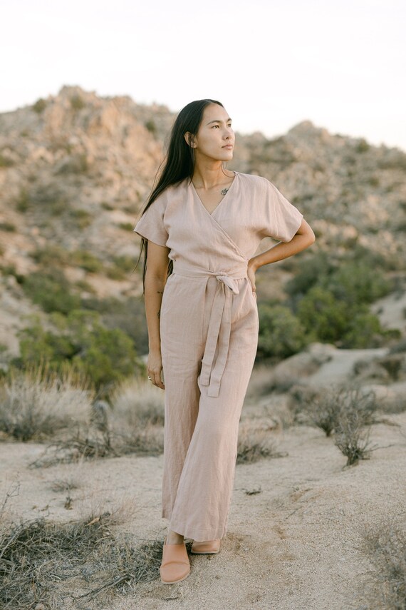 Peach jumpsuit womens hotsell