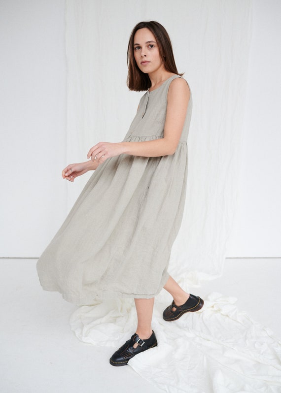 Joy dress Maternity linen dress Long linen dress Maxi | Etsy