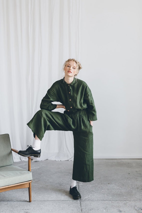 Combi pantalon ample new arrivals