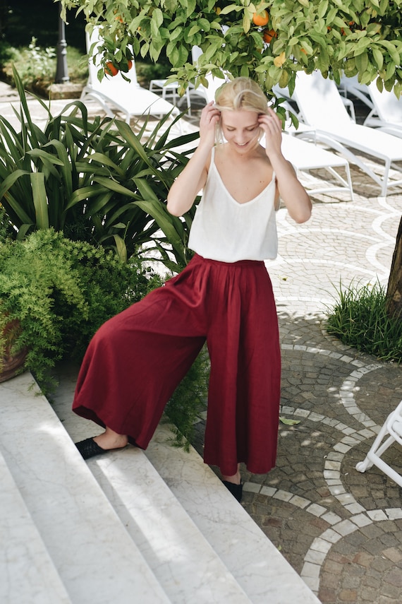 Shop Prisma's Palazzo-Red for a Chic Look