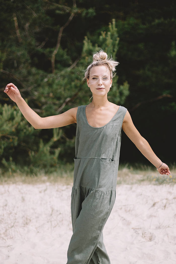 Pine Green Jumpsuit 